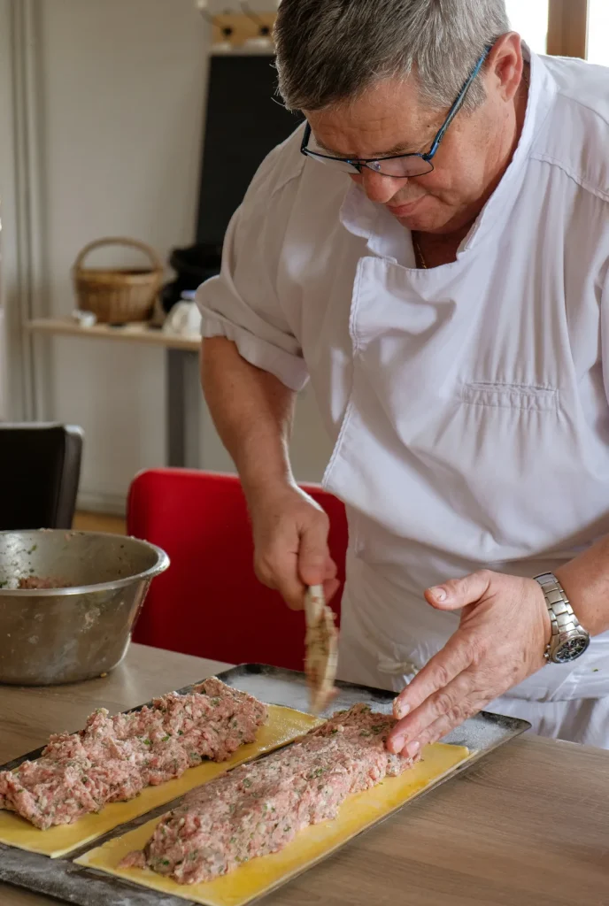 Pâté berrichon du chef Alain Nonnet, chef de la Cognette