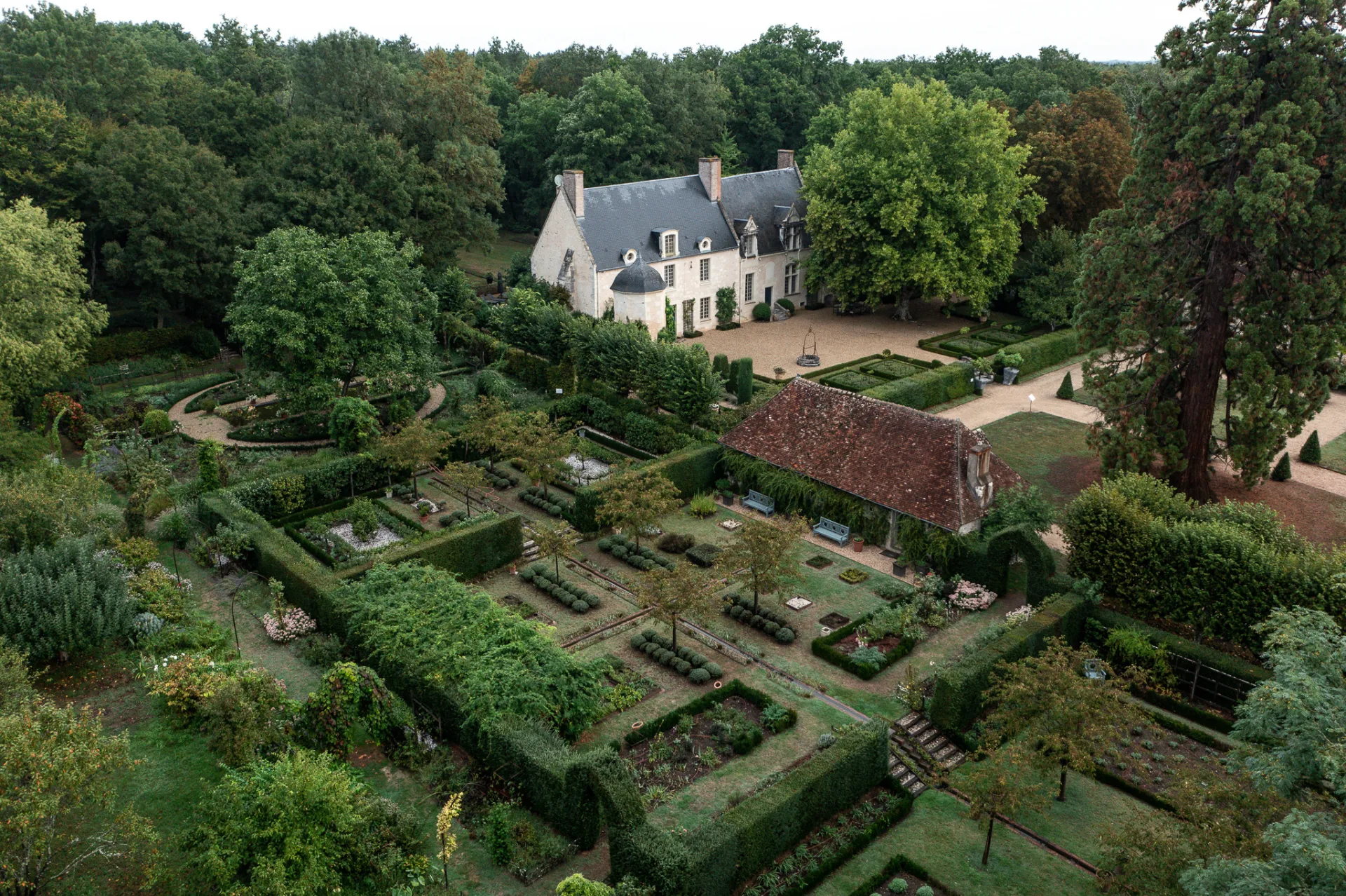 domaine poulaines vue du ciel