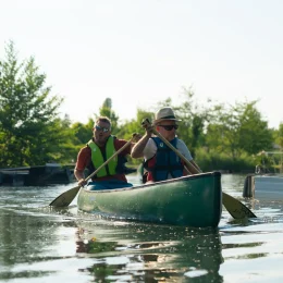 Marais de Bourges en barque @ Les Coflocs