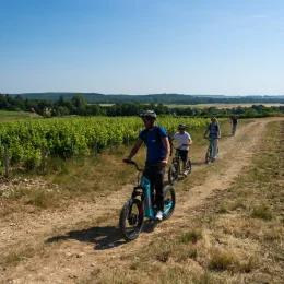 Trottinette électrique Sancerre / famille @ Les Coflocs