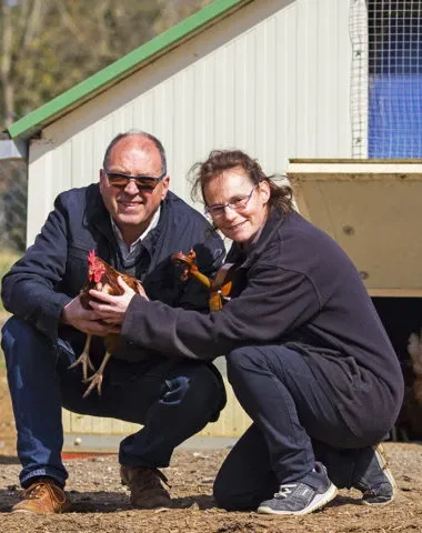 Les œufs bio de Corquoy : Portrait de Cristelle Bardosse et Jean-Michel Terrier
