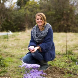 Le safran et les confitures du Jardin gourmand d’Antoinette, portrait de Virginie Roger