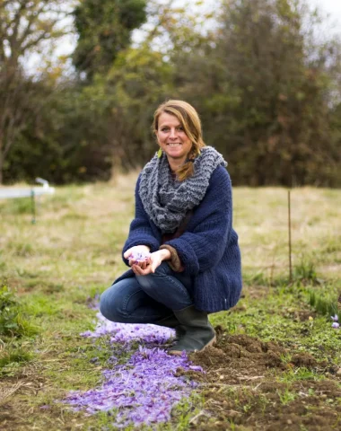 Le safran et les confitures du Jardin gourmand d’Antoinette, portrait de Virginie Roger