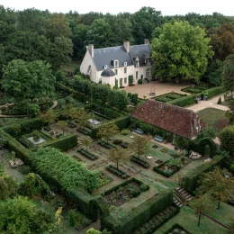 domaine poulaines vue du ciel