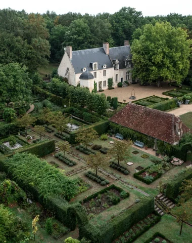 domaine poulaines vue du ciel