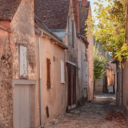 ruelles pavés de Levroux dans l'Indre