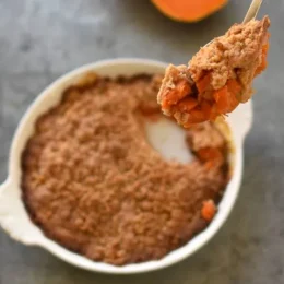 Recette en podcast : crumble à la sucrine du Berry et aux pommes