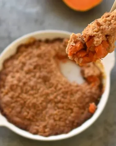 Recette en podcast : crumble à la sucrine du Berry et aux pommes